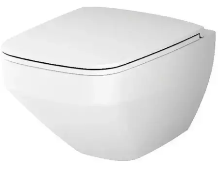 Подвесной унитаз безободковый «Am.Pm» Inspire V2.0 FlashClean C50A1700MWSC белый с сиденьем дюропласт с микролифтом