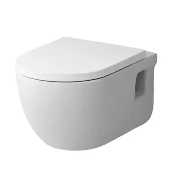 Подвесной унитаз безободковый «AM.PM Plus» Like Plus C801701BSC белый с сиденьем дюропласт с микролифтом