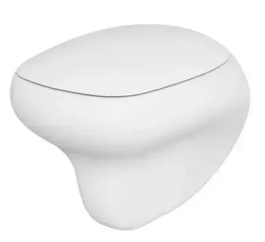 Подвесной унитаз безободковый «Ambassador» Diamond 123T20101R-122T20101 белый матовый с сиденьем белое