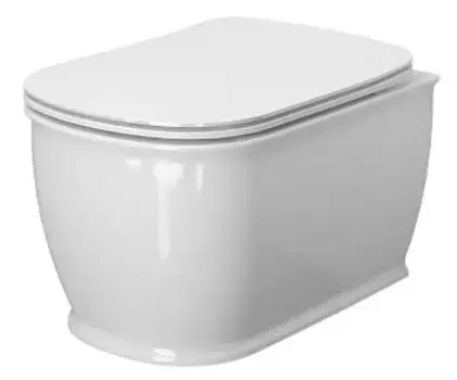 Подвесной унитаз безободковый «Ambassador» Royal 263K19002RS белый с сиденьем дюропласт с микролифтом белое