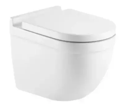 Подвесной унитаз безободковый «AQUAme» Rimless AQM2010 белый с сиденьем дюропласт с микролифтом белое