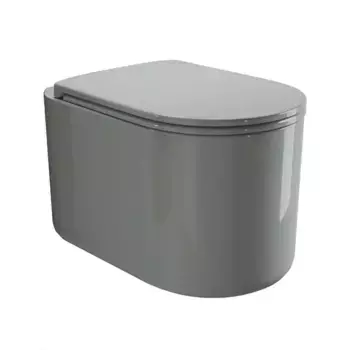 Подвесной унитаз безободковый «Axa» Delano WCWH9001003 серо-зеленый с сиденьем дюропласт с микролифтом