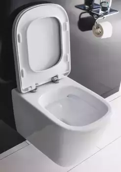 Подвесной унитаз безободковый «Belbagno» Albano с сиденьем дюропласт с микролифтом белое