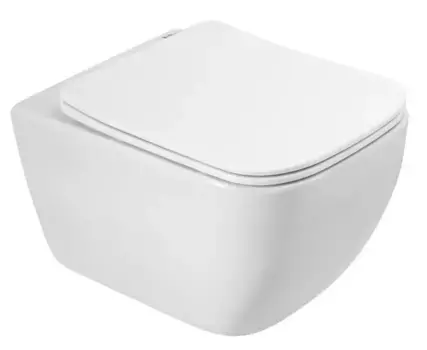 Подвесной унитаз безободковый «Belbagno» Alpina BB10100CHR/BB3103/3106SC белый с сиденьем дюропласт с микролифтом белое