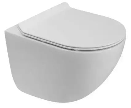 Подвесной унитаз безободковый «Belbagno» Amanda-Tor BB051CH-TOR-FC/BB2111SC белый с сиденьем дюропласт с микролифтом белое