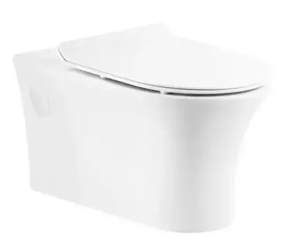 Подвесной унитаз безободковый «Belbagno» Ancona BB1224CHR-SM-031 белый с сиденьем дюропласт с микролифтом белое