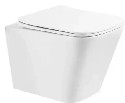 Подвесной унитаз безободковый «Belbagno» Ardente-R BB520CHR-021 белый с сиденьем дюропласт с микролифтом белое