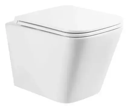 Подвесной унитаз безободковый «Belbagno» Ardente-R BB520CHR-036 белый с сиденьем дюропласт с микролифтом белое