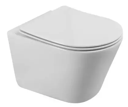 Подвесной унитаз безободковый «Belbagno» Flay-Tor BB053CH-TOR-FC/BB051SC белый с сиденьем дюропласт с микролифтом белое