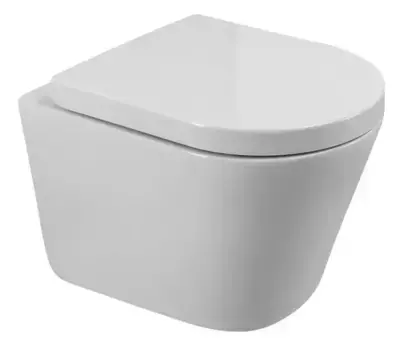 Подвесной унитаз безободковый «Belbagno» Flay-Tor BB053CH-TOR-FC/BB865SC белый с сиденьем дюропласт с микролифтом белое