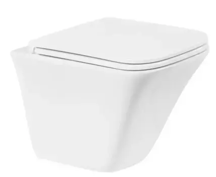 Подвесной унитаз безободковый «Belbagno» Marmi BB052CHR белый (BB2322SC) с сиденьем дюропласт с микролифтом