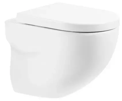 Подвесной унитаз безободковый «Belbagno» Onda BB066CHR белый (BB105SC) с сиденьем дюропласт с микролифтом