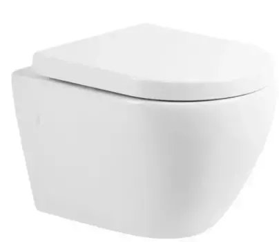 Подвесной унитаз безободковый «Belbagno» Sfera-R BB513CH белый (BB105SC) с сиденьем дюропласт с микролифтом