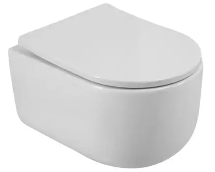 Подвесной унитаз безободковый «Belbagno» Soft-Tor BB084CH-TOR/BB2031SC белый с сиденьем дюропласт с микролифтом белое