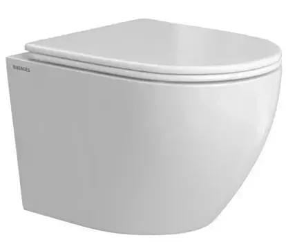 Подвесной унитаз безободковый «Berges Wasserhaus» 081127 Okus белый с сиденьем дюропласт с микролифтом белое