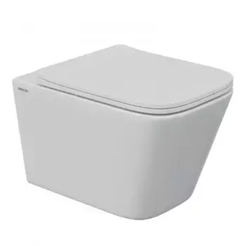 Подвесной унитаз безободковый «Berges Wasserhaus» Floe S Rimless 082134 белый с сиденьем дюропласт с микролифтом белое