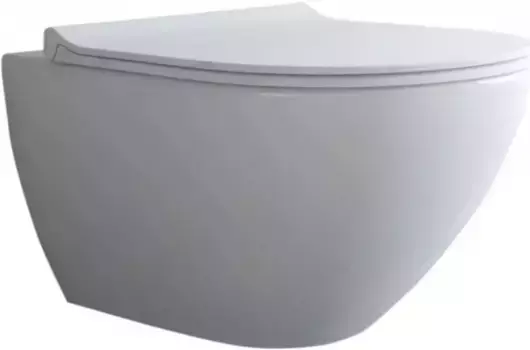 Подвесной унитаз безободковый «Berges Wasserhaus» Puma Rimless 082131 белый с сиденьем дюропласт с микролифтом белое