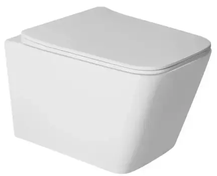 Подвесной унитаз безободковый «Berges Wasserhaus» Sigma Rimless 082254 белый с сиденьем дюропласт с микролифтом белое