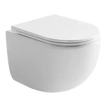 Подвесной унитаз безободковый «Ceramica Nova» Up CN4007 белый с сиденьем дюропласт с микролифтом белое