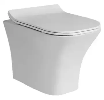 Подвесной унитаз безободковый «Cerutti» Vettore Aria 2615E белый с сиденьем дюропласт с микролифтом белое