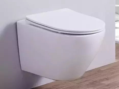 Подвесной унитаз безободковый «Esbano» Amapola-N ESUPAMAPNDPW белый с сиденьем дюропласт с микролифтом белое