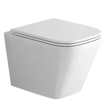 Подвесной унитаз безободковый «Grossman» GR-4479SQ белый с сиденьем ультратонкое дюропласт с микролифтом белое