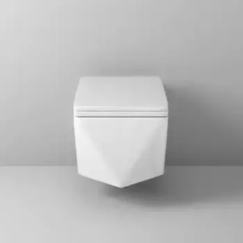 Подвесной унитаз безободковый «Grossman» GR-4481 белый с сиденьем дюропласт с микролифтом