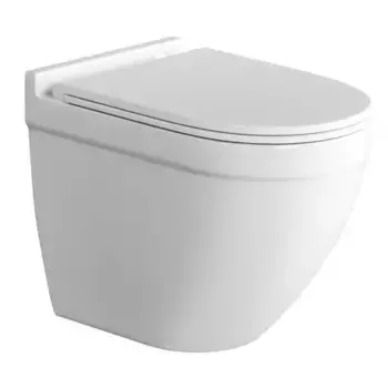 Подвесной унитаз безободковый «Grossman» GR-4483SQ белый с сиденьем ультратонкое дюропласт с микролифтом белое