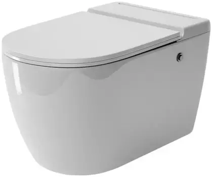 Подвесной унитаз безободковый «Grossman» GR-5502 impuls белый с сиденьем ультратонкое дюропласт с микролифтом белое