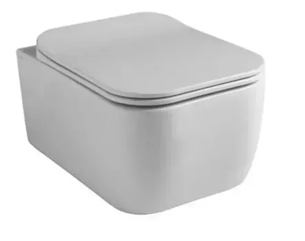 Подвесной унитаз безободковый «GSG» Brio BRWCSO000 (BRCOPRSLTICR000) Bianco lucido с сиденьем с микролифтом