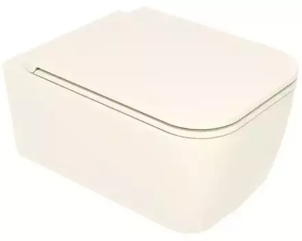 Подвесной унитаз безободковый «GSG» Brio BRWCSO015 (BRCOPRSLTICR015) Pergamon matt с сиденьем с микролифтом