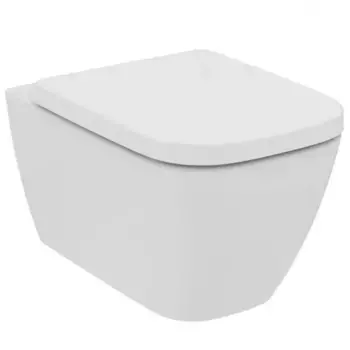 Подвесной унитаз безободковый «Ideal Standard» i.life B T461401/T468301 белый с сиденьем дюропласт с микролифтом белое