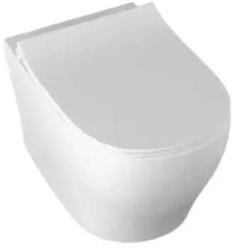 Подвесной унитаз безободковый «Isvea» Soluzione II 10MY02002SV (40H40200I) белый с сиденьем дюропласт с микролифтом белое