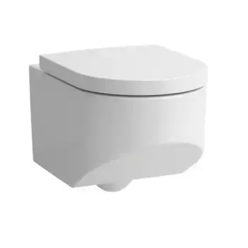 Подвесной унитаз безободковый «Laufen» Sonar 820341 белый с сиденьем дюропласт с микролифтом белое