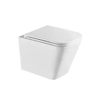 Подвесной унитаз безободковый «Lemark» Florex 9614001 белый глянцевый с сиденьем дюропласт с микролифтом белое