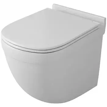 Подвесной унитаз безободковый «Owl 1975» Eld Cirkel-H TOWLT190101 белый с сиденьем дюропласт с микролифтом белое