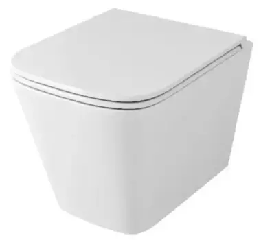 Подвесной унитаз безободковый «Owl 1975» Vatter Ruta-H mini TOWLT190403S белый с сиденьем дюропласт с микролифтом белое