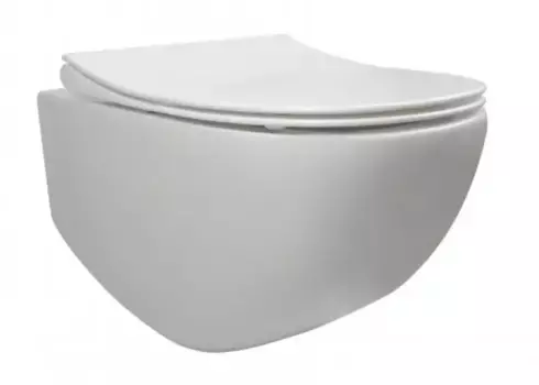Подвесной унитаз безободковый «Pestan» Fluenta Rimless 40006661 белый с сиденьем дюропласт с микролифтом белое