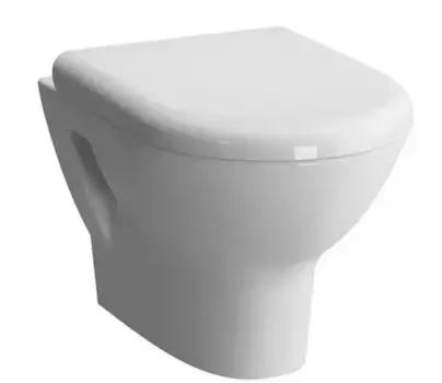 Подвесной унитаз безободковый «Vitra» Zentrum 5795B003-0075 (94-003-009) белый с сиденьем дюропласт с микролифтом белое