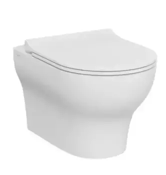 Подвесной унитаз безободковый «Vitra» Zentrum Round 7786B003-0075 (801-003-019) белый с сиденьем дюропласт с микролифтом белое