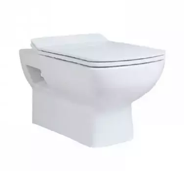 Подвесной унитаз «Creo Ceramique» Tours белый с сиденьем дюропласт с микролифтом белое