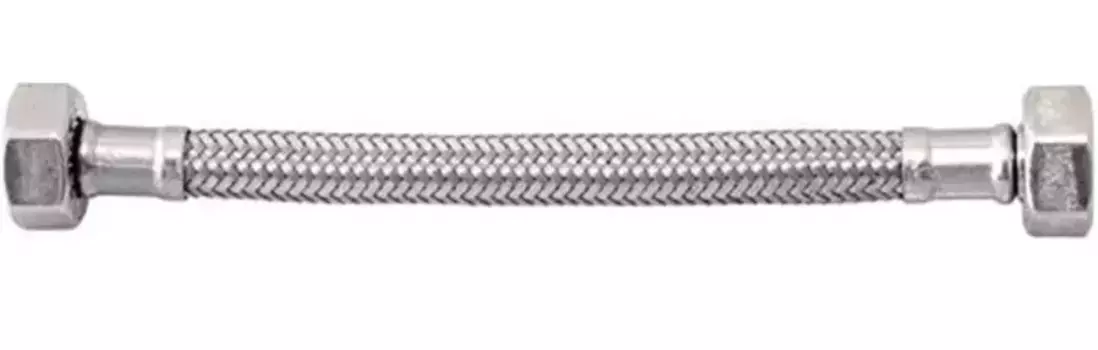 Подводка гибкая в нержавеющей оплётке «Remer» DN8 Г1/2"-Г1/2" (1шт.) 100 см