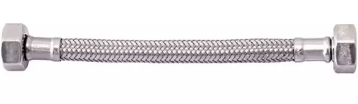 Подводка гибкая в нержавеющей оплётке «Remer» DN8 Г1/2"-Г1/2" (1шт.) 40 см