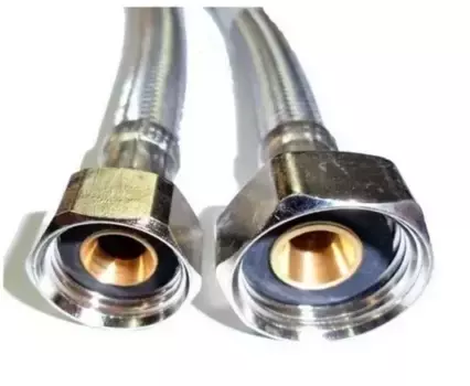 Подводка гибкая в нержавеющей оплётке «Tucai» 3/8"-1/2" Г/Г 0,3 м (1шт.) 30 см