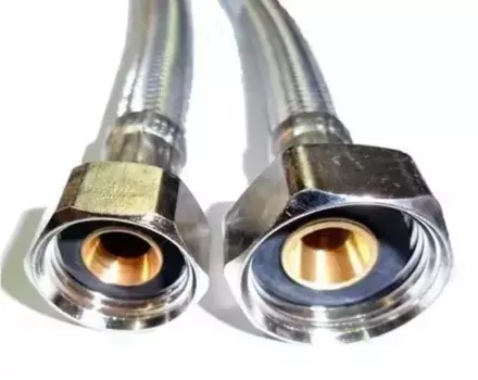 Подводка гибкая в нержавеющей оплётке «Tucai» 3/8"-1/2" Г/Г 0,5 м (1шт.) 50 см