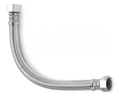 Подводка гибкая в нержавеющей оплётке «Tucai» DN13-1/2"-1/2" Г/ Г 0.4м повышенной проходимости (1шт.) 40 см