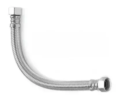 Подводка гибкая в нержавеющей оплётке «Tucai» DN13-1/2"-1/2" Г/ Г 0.6м повышенной проходимости (1шт.) 60 см