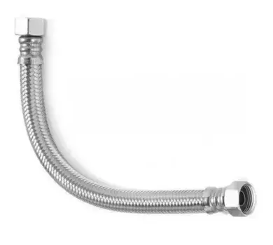 Подводка гибкая в нержавеющей оплётке «Tucai» DN13-1/2"-1/2" Г/ Г 0.8м повышенной проходимости (1шт.) 80 см