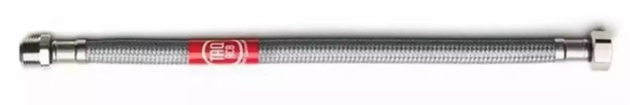 Подводка гибкая в нержавеющей оплётке «Tucai» DN13-1/2"-1/2" Г/ Ш 0.8м повышенной проходимости (1шт.) 80 см