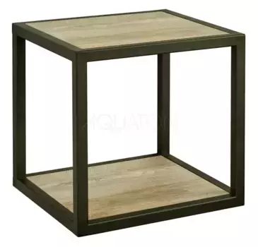 Полка «Aquaton» Лофт Фабрик 34 подвесная дуб Эндгрейн